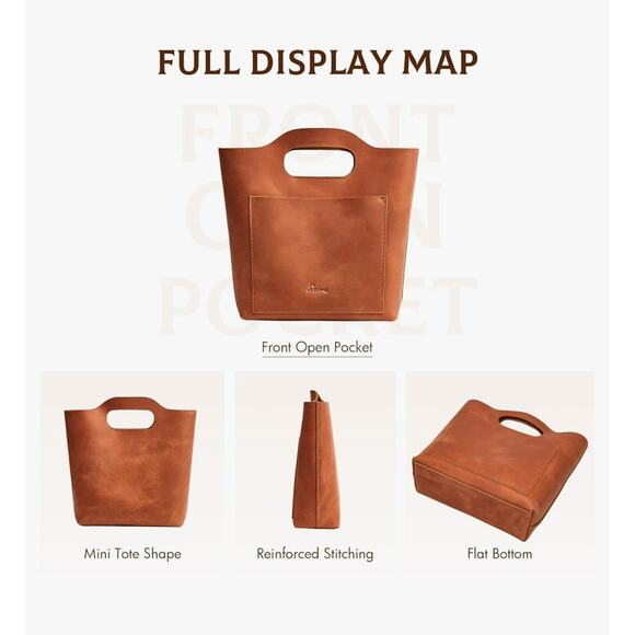 Zone Real Leather Hand Bag - Picture 8 of 9